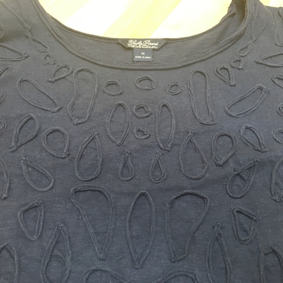 Lucky Brand Blue Shirt 3/4 Length Sleeves Size 1X - Picture 6 of 7